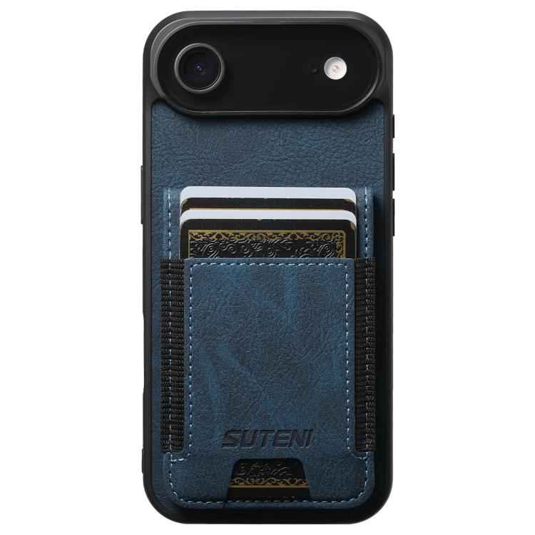 Suteni H03 Litchi Leather Card Bag Stand Back Phone Case
