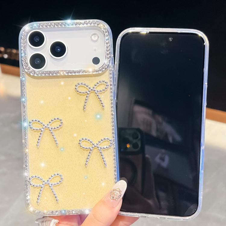 Diamond Glitter Bow-knot Four-Corner Shockproof Phone Case