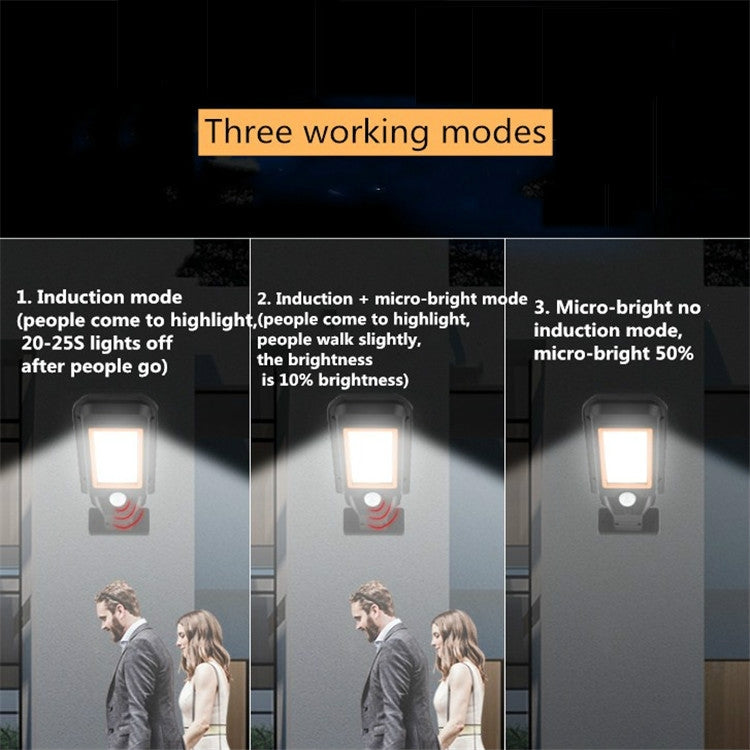 Solarlampenkörper-Induktionswandlampe LED-Straßenlaterne für den Außenbereich, wasserdichte Beleuchtung, 60 LED, 72 LED, 120 COB, 128 COB