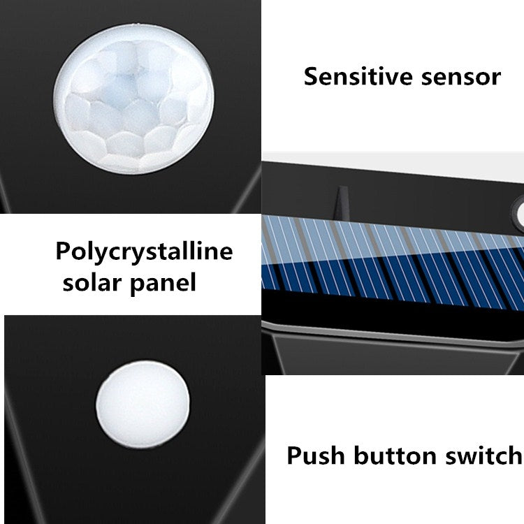 Solar Wall Lamp with Body Induction – Waterproof Outdoor Garden Villa Street Lighting