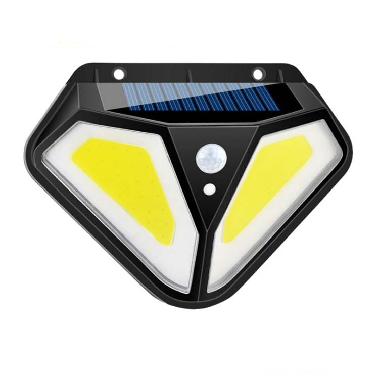 Solar Wandleuchte Körper Induktion Gartenlampe Villa Wasserdichte Außenbeleuchtung Straßenlaterne, 102 LED, 50 COB