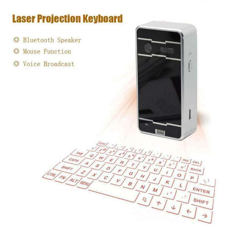 JHP-Best Portable Virtual Lasers Keyboard Mouse Wireless Bluetooth Lasers Projection Speaker - LYDARZ
