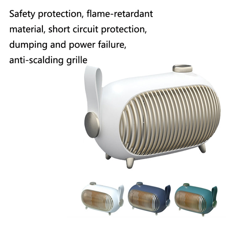 N301 Mini Heater Office Desk Silent Hot Air Heater Household Bedroom Heater, EU Plug, US Plug