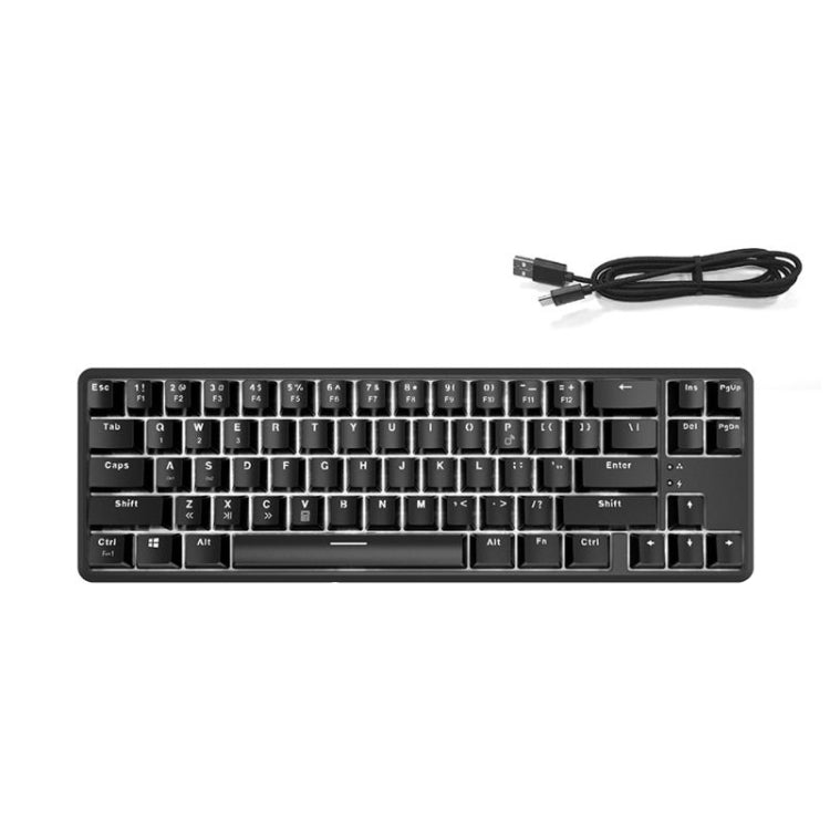 Ajazz K680T Mini USB Wired Dual-mode Charging 68-keys Laptop Bluetooth Mechanical Keyboard - LYDARZ