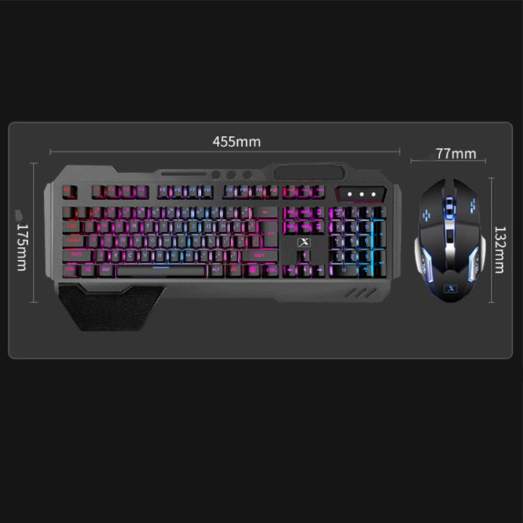 Juego de teclado y ratón inalámbricos recargables para juegos K680 RGB