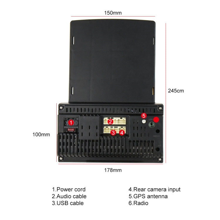 Reproductor MP5 para coche con pantalla vertical de 9,7 pulgadas, cristal HD 2.5D, navegación Android, todo en uno, estándar, estándar con cámara de 4 luces, estándar con cámara de 8 luces, estándar con cámara de 12 luces