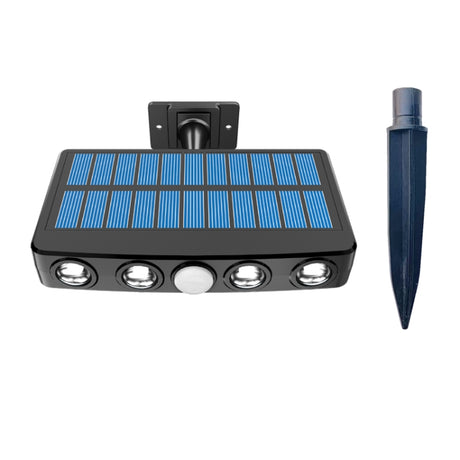 With Ground Plug Wiring Free Infrared Sensor Waterproof Solar Lighting Wall Light - LYDARZ