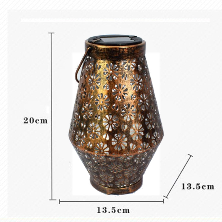 Lámpara colgante solar de hierro para exteriores - Lámpara LED de hierro forjado para decoración de jardín