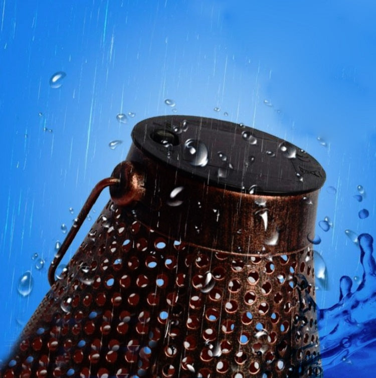 Outdoor Solar Wrought Iron Lantern Garden Decoration Light LED Pendant Lamp - LYDARZ