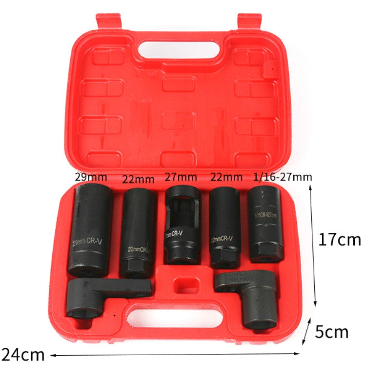 7 In 1 Oxygen Sensor Sleeve Sensor Removal Tool Wrench, 7 In 1 - LYDARZ