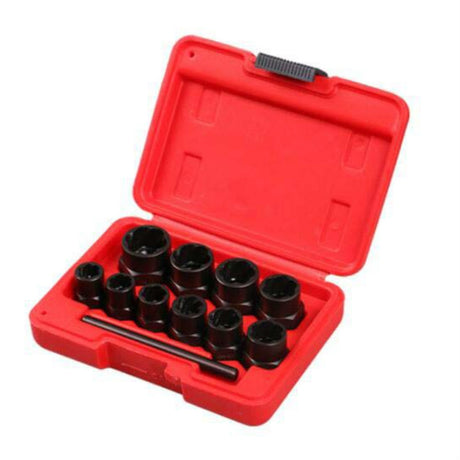 11 In 1 Damaged Nut Removal Tool Anti-Corrosion Sliding Thread Nut Extractor, 11 In 1 - LYDARZ