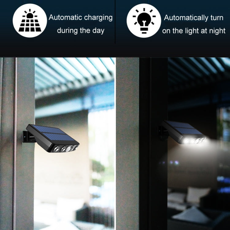 Lámpara de pared con sensor solar infrarrojo sin cableado - Diseño resistente al agua