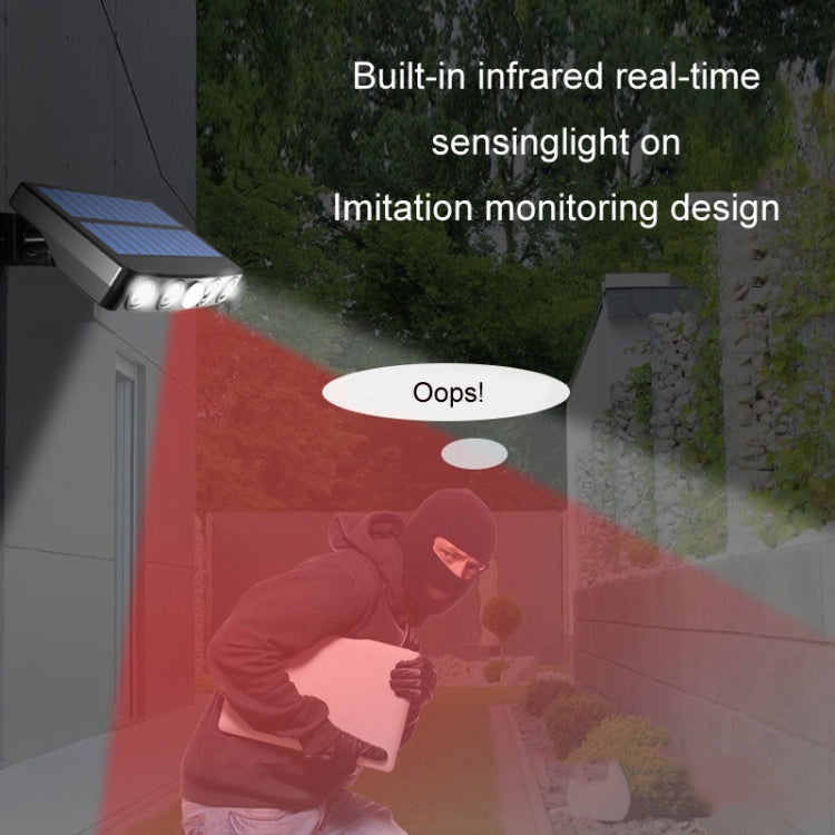 Lámpara de pared con sensor solar infrarrojo sin cableado - Diseño resistente al agua