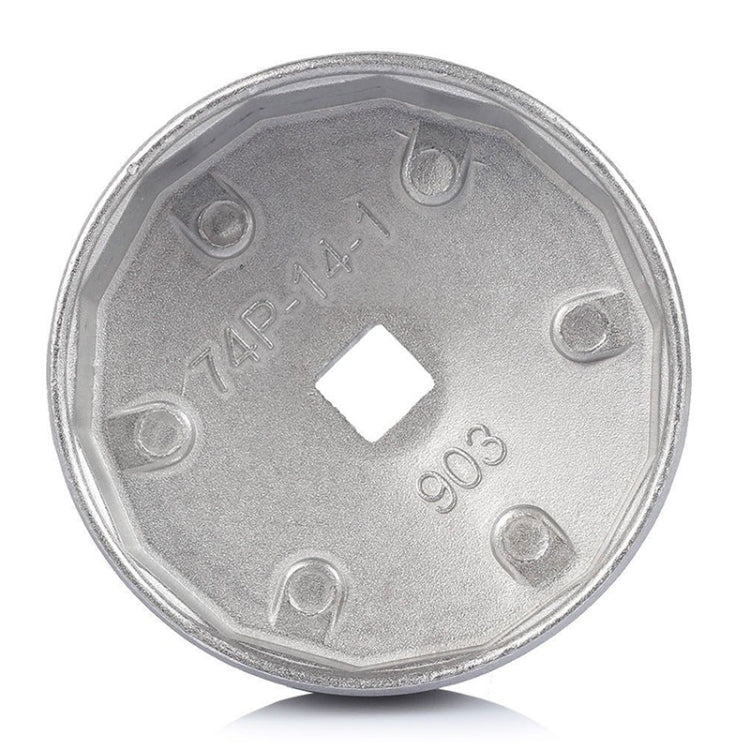 74mm 14 Flute Aluminum Oil Filter Wrench Socket Remover Tool for BMW AUDI Benz - LYDARZ