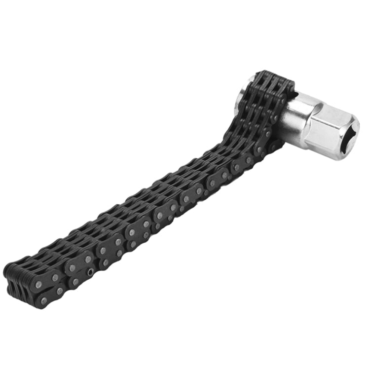 Llave para filtro de aceite - Herramienta de llave de cadena ajustable para reparación de automóviles de 52 secciones
