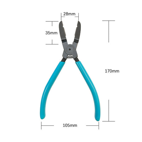 17.5cm Car Plier Auto Car Trim Clip Door Panel Diagonal Plier Rivets Fastener Trim Clip Cutter Remover Puller Tool - LYDARZ
