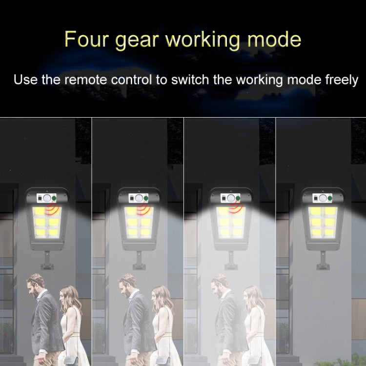 Lámpara solar de pared para exteriores, impermeable, con sensor de movimiento, para jardín.