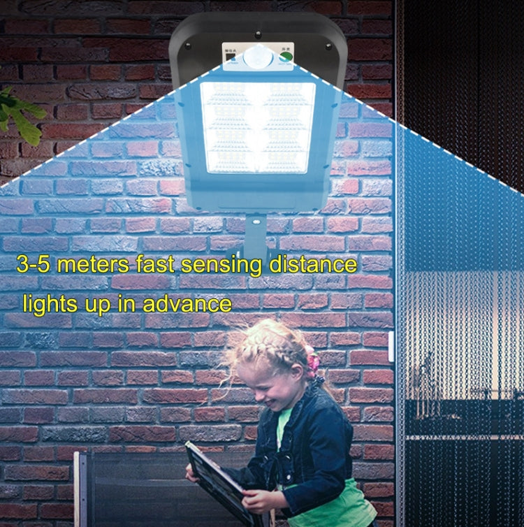 Lámpara solar de pared para exteriores, impermeable, con sensor de movimiento, para jardín.