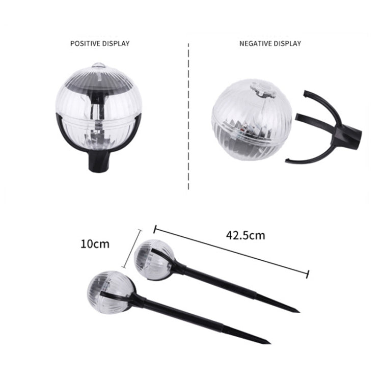 Lámpara solar para jardín: luz LED mágica con control de luz de colores.