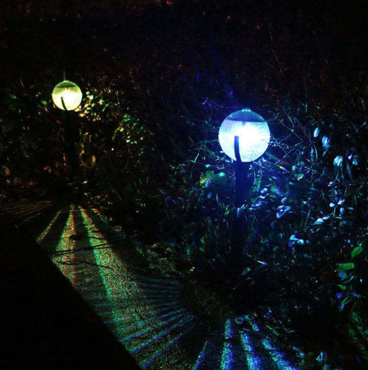 Lámpara solar para jardín: luz LED mágica con control de luz de colores.