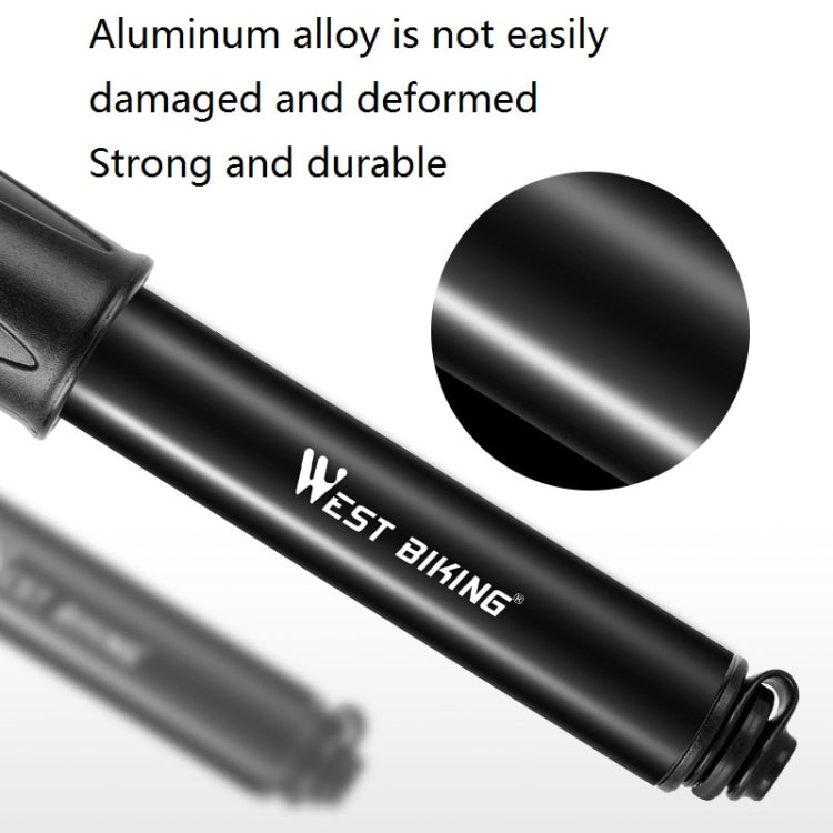 West Biking Bicycle High Pressure Pump Mini Portable Basketball Inflator With Hose - LYDARZ