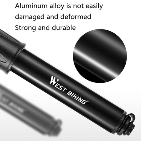 West Biking Bicycle High Pressure Pump Mini Portable Basketball Inflator With Hose - LYDARZ