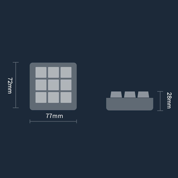 Teclado numérico mecánico mini Vaydeer JP1011: teclado portátil personalizado de 9 teclas