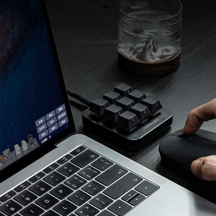 Teclado numérico mecánico mini Vaydeer JP1011: teclado portátil personalizado de 9 teclas