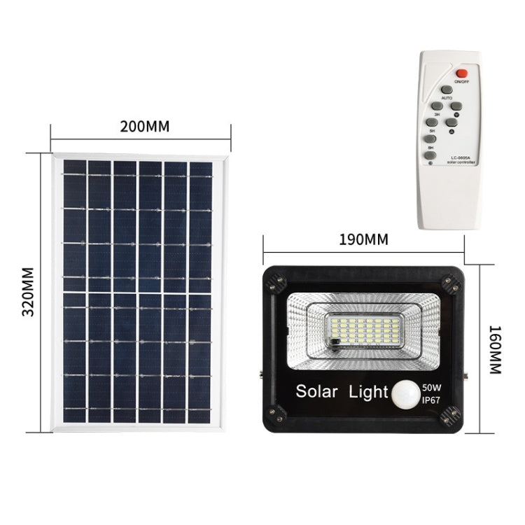Foco solar para exteriores con sensor de control remoto, luz de pared impermeable