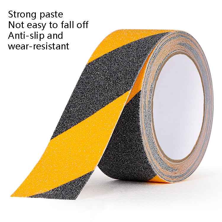 Sands Anti-Slip Tape Ground Sticking Line Wear-Resistant Stair Step Warning Tape, Black 2.5cm x 5m, Black Yellow 2.5cm x 5m, Black 5cm x 5m, Black Yellow 5cm x 5m