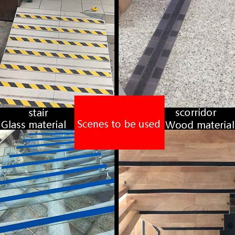 Sands Anti-Slip Tape Ground Sticking Line Wear-Resistant Stair Step Warning Tape, Black 2.5cm x 5m, Black Yellow 2.5cm x 5m, Black 5cm x 5m, Black Yellow 5cm x 5m