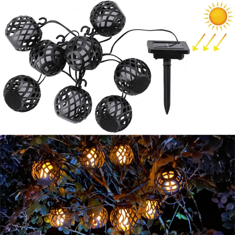 Solar Flame Ball Light String Outdoor Solar Courtyard IP44 Waterproof Light - LYDARZ