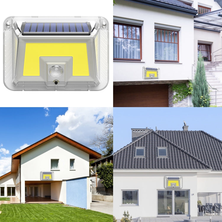 Solar Wall Light - Four-Sided Luminous Human Body Induction Waterproof Outdoor Garden Light