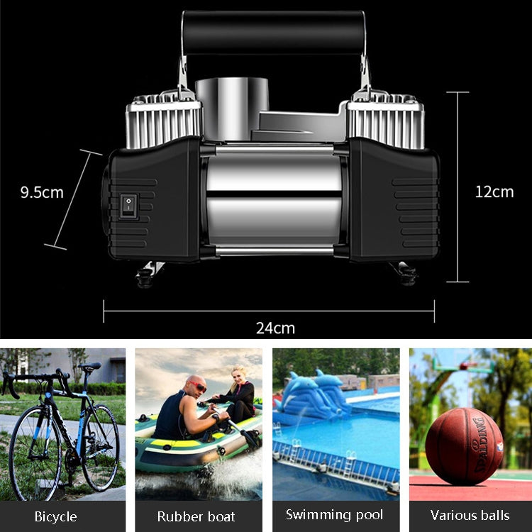 YR-106 12V Car Inflatable Pump Home Tire Portable Air Pump - LYDARZ