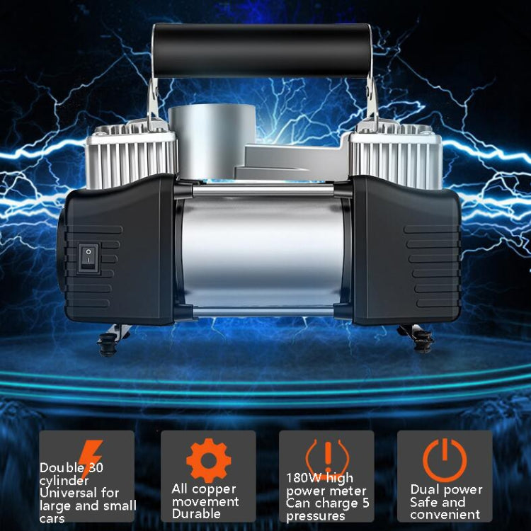 YR-106 12V Car Inflatable Pump Home Tire Portable Air Pump - LYDARZ