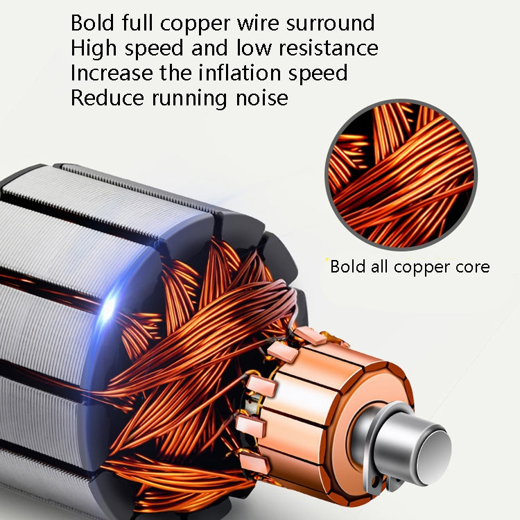 YR-106 12V Car Inflatable Pump Home Tire Portable Air Pump - LYDARZ