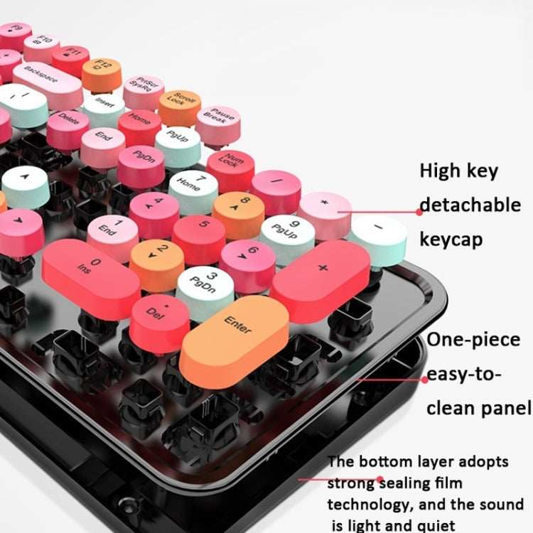 Mofii Sweet Wireless Keyboard And Mouse Set Girls Punk Keyboard Office Set - LYDARZ