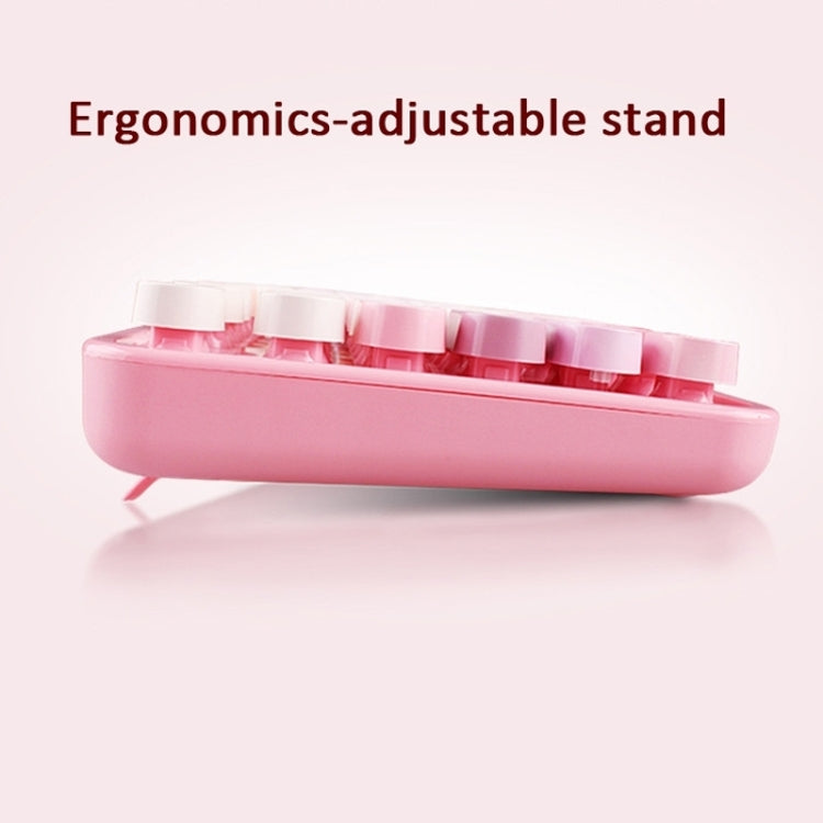 Mofii Sweet Wireless Keyboard And Mouse Set Girls Punk Keyboard Office Set - LYDARZ