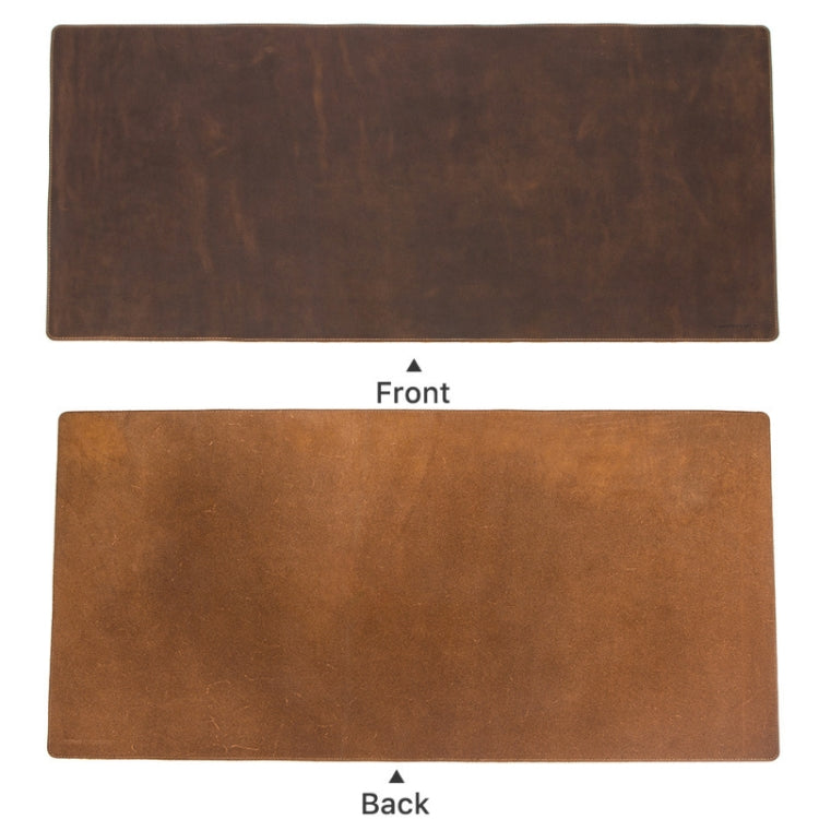 CF9011 Desk Pad Retro Crazy Horse Leather Notebook Computer Mouse - LYDARZ