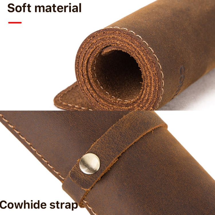 CF9011 Desk Pad Retro Crazy Horse Leather Notebook Computer Mouse - LYDARZ