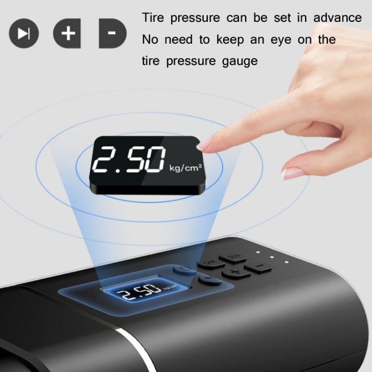 YANTU A31 Car Smart Digital Display Air Pump Electric Portable Tire Pump - LYDARZ