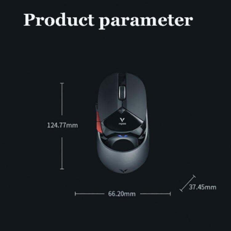 Rapoo Keys Dual Mode Macro Programmable Symphony RGB Backlit Wireless Gaming Mouse - LYDARZ