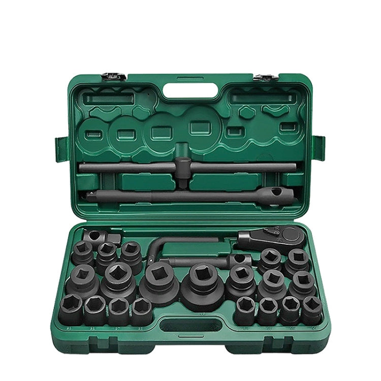 26 PCS / Set Hexagonal Heavy-Duty Socket Auto Repair Socket Wrench - LYDARZ
