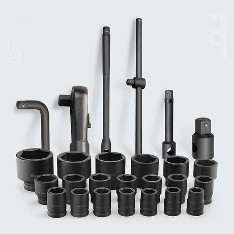 26 PCS / Set Hexagonal Heavy-Duty Socket Auto Repair Socket Wrench - LYDARZ