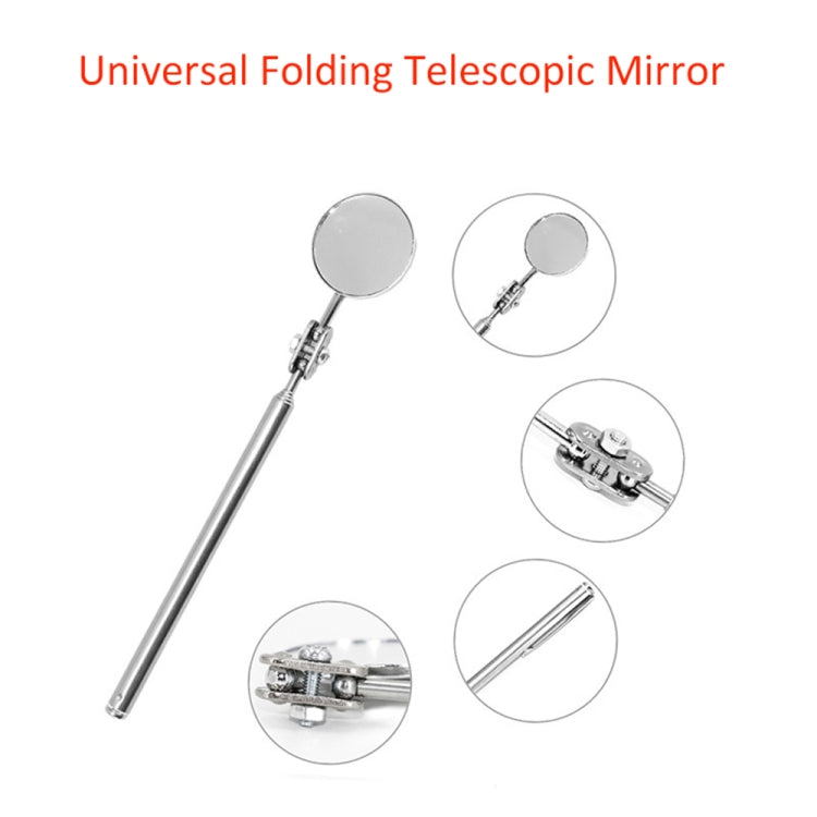 Espejo de inspección para reparación de automóviles: espejo telescópico plegable universal para soldadura e inspección de chasis.