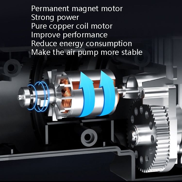 Portable Multi-Function Smart Car Inflatable Pump Electric Air Pump, Style:, Wired No Light Pointer - LYDARZ