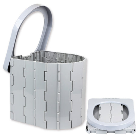 Car Toilet Integrated Portable Folding Toilet Self-Driving Tour Outdoor Camping Toilet, Car Toilet(Light Gray) - LYDARZ