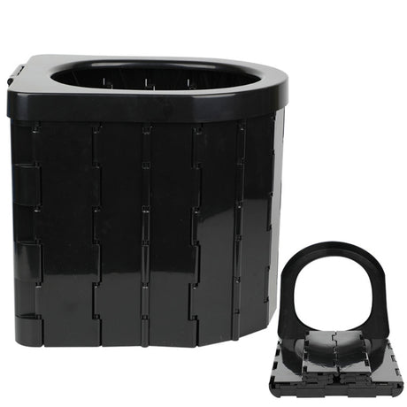 Car Toilet Integrated Portable Folding Toilet Self-Driving Tour Outdoor Camping Toilet, Car Toilet(Light Gray) - LYDARZ