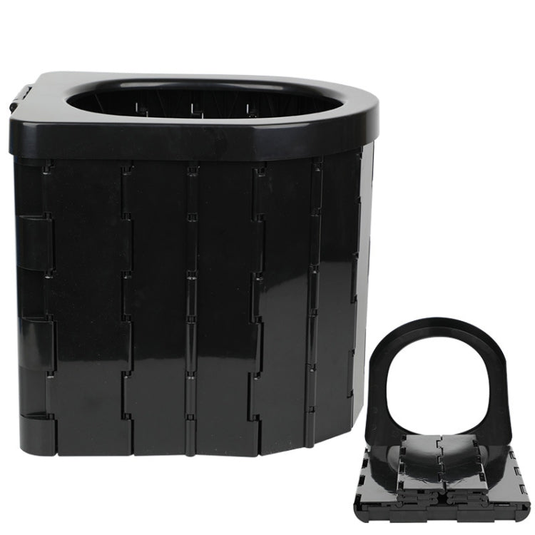 Car Toilet Integrated Portable Folding Toilet for Outdoor Camping - Lightweight Gray Portable Toilet for Camping