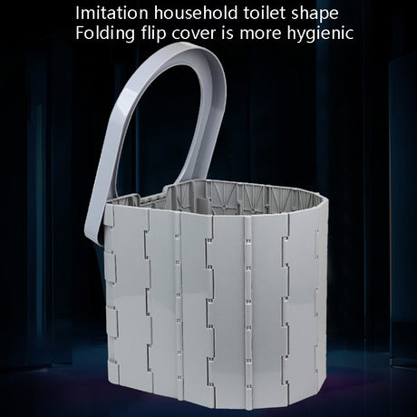 Car Toilet Integrated Portable Folding Toilet Self-Driving Tour Outdoor Camping Toilet, Car Toilet(Light Gray) - LYDARZ